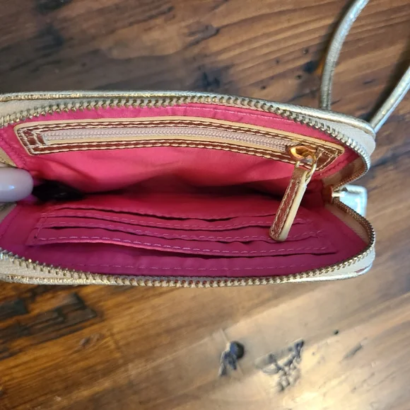 Coach wristlet mini wallet in jewel tone signature Poppy - Picture 3 of 7